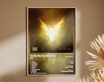 Dave - El chico que tocaba el arpa / Póster de música de álbum premium / Impresión digital y física /