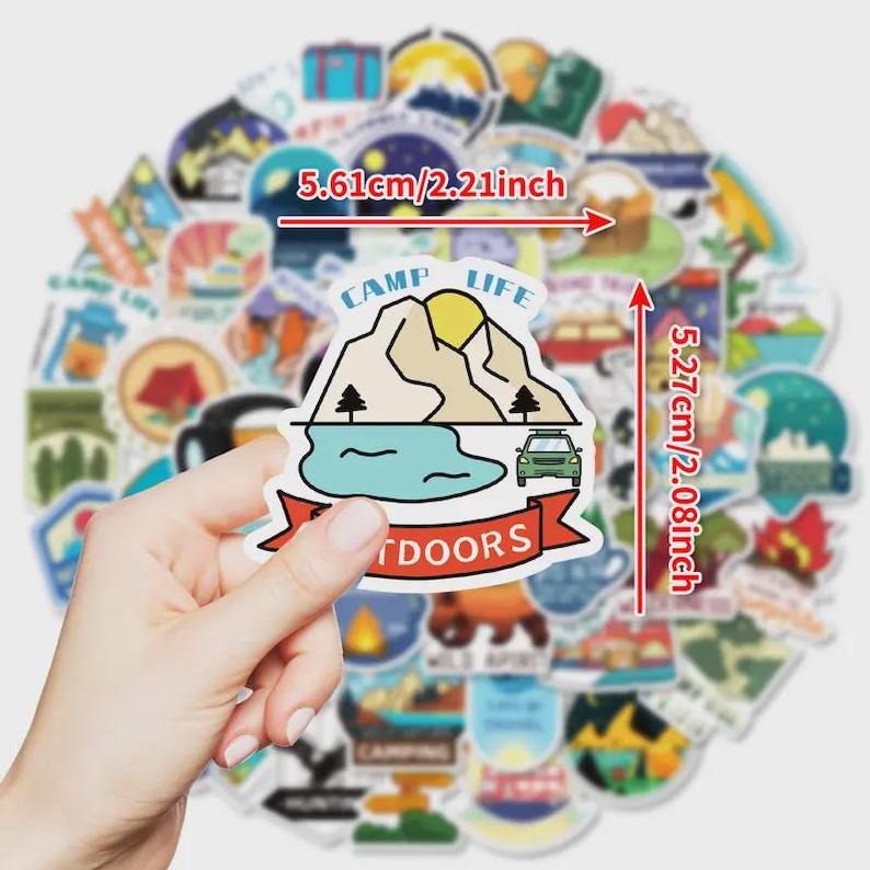 Sticker For Outside 300PCS Waterproof Vinyl Stickers | Outdoor Adventure Laptop Decals - Etsy