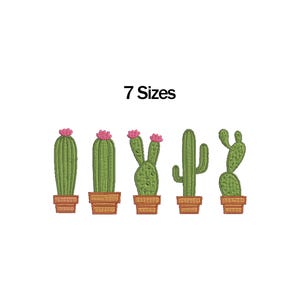 Boho Cactus Embroidery Design, Cactus Plants Embroidery Design, Cactus Plants Bundle Embroidery Design, Plants Embroidery, Mini Cactus