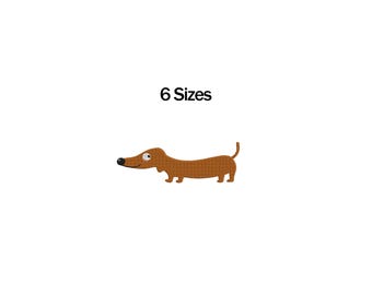 Dachshund Dog Embroidery Design, Mini Dog Embroidery Design, Puppy Embroidery Design, Pet Lovers Embroidery, Dog Lovers Design