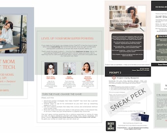 Boss Mode | ChatGPT for Moms Chapter 3 | Digital eBook | Productivity, Workflows & Leadership for Working Moms