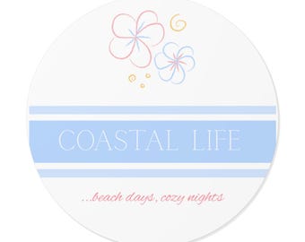 Coastal Life Sticker: Southern Vibes Beach Vinyl Decal