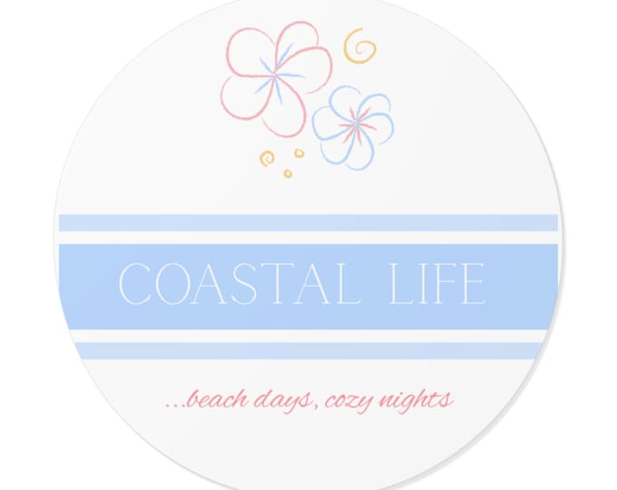Coastal Life Sticker: Southern Vibes Beach Vinyl Decal
