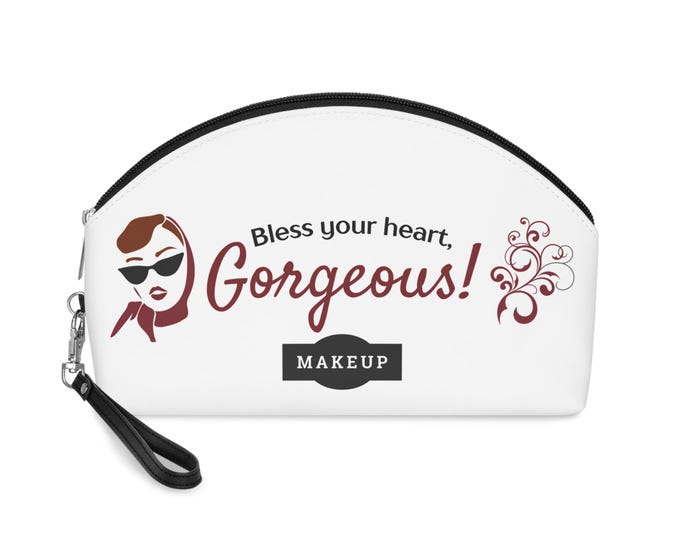 Chic Makeup Bag with Motivational Quote, Perfect for Beauty Lovers, Birthday Gift, Travel Accessory, Everyday Use