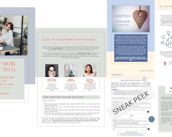 Home Harmony | ChatGPT for Moms Chapter 1 | Digital eBook | Family Routines, Organization & Creative Life Balance