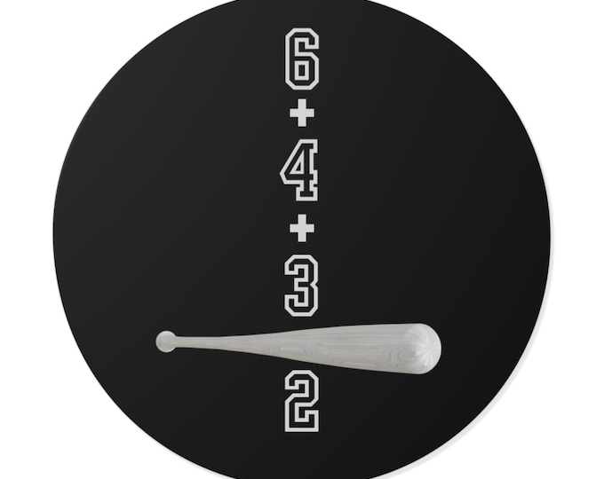 Baseball Double Play Vinyl Stickers: Sports Decor, Team Spirit