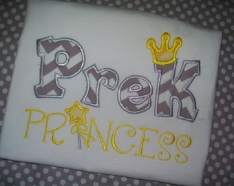 PreK Princess with wand and crown