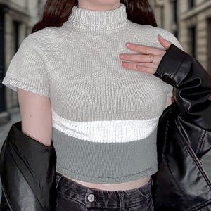 Knit Cloudstone Turtleneck Pattern | Simplified Written Pattern | Beginner-Friendly