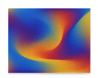 Jigsaw Puzzle, Abstract Gradient Art, Modern Wall Décor, 120-Piece Puzzle, 252-Piece Puzzle, 500-Piece Puzzle, Stress Relief Activity,