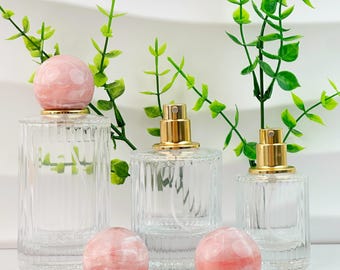 Clear Glass Spray Perfume Bottle, Fine Mist Dispenser, Custom Perfume Bottle for Fragrance Enthusiasts, Stylish Bathroom Decoration
