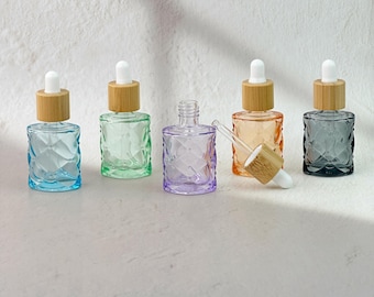 10 ml glazen druppelflesje met houten dop, vierkante navulbare fles etherische olie, mini parfum reisflacon