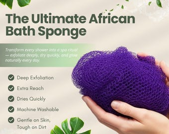Authentic African Exfoliating Net Sponge