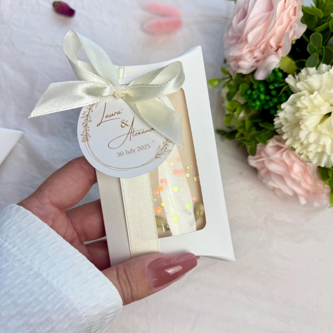 Wedding Aroma Sachet Favor, Personalized Scented Wax Gift for Guests - Etsy