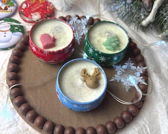 Christmas Candle Gift | Soy Candle in Holiday Tin