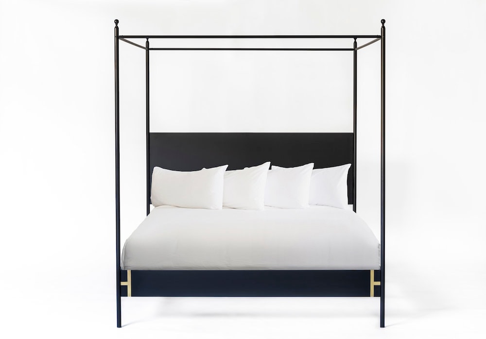 Josephine Bed Four Poster King Or Queen, Black Iron King Canopy Bed