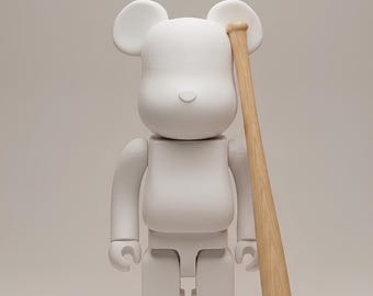 70cm Blank Bearbrick Figure for Painting, Large DIY Art Toy, 3D Printed Character Figure, Custom Collectible Sculpture