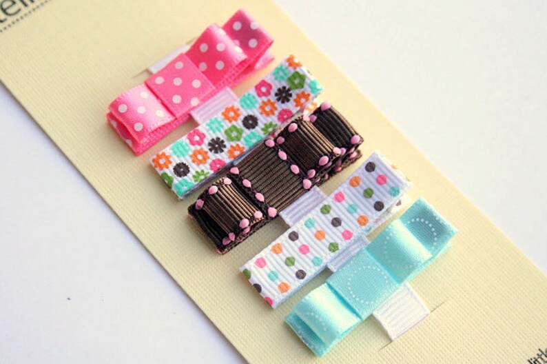 Set of 5 Mini Hair Clips for Baby Girls Hair Clip Infant Etsy
