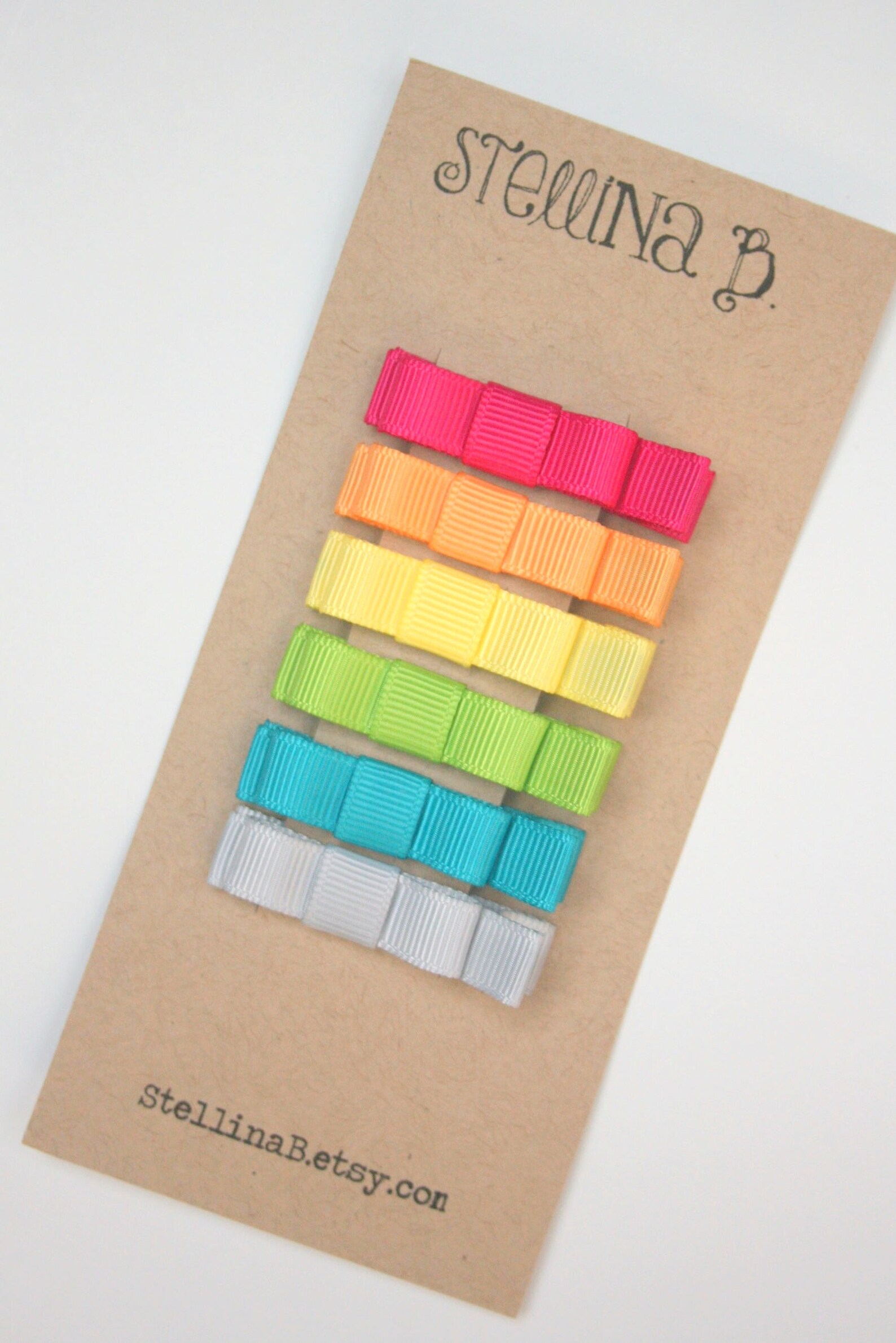 Baby Hair Clips Baby Hair Bows Rainbow Toddler Hair Clips Etsy