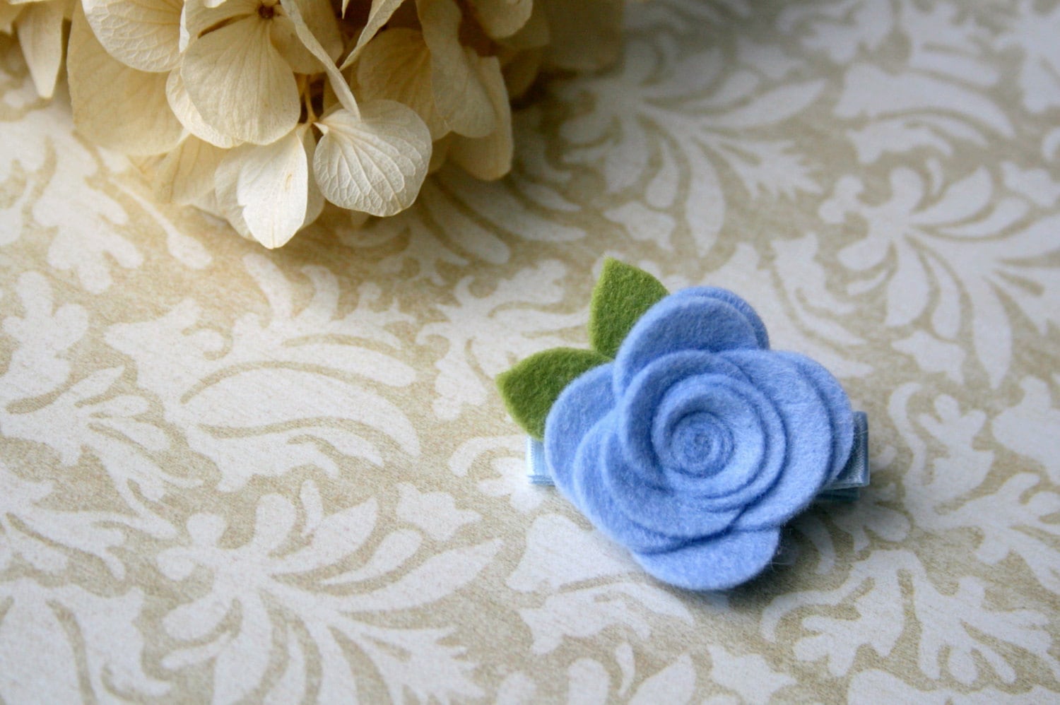 Felt Flower Hair Clip for baby Baby Hair Clip infant Etsy