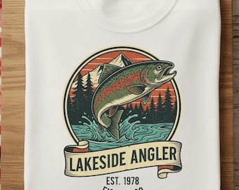 pour les amateurs de truite | Cadeaux de pêche pour hommes | -shirt de pêche à la mouche | Poisson