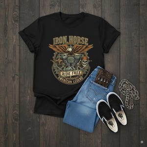 Motorcycle Enthusiast T-Shirt, Vintage Biker Tee, Motorcycle Gifts image 7