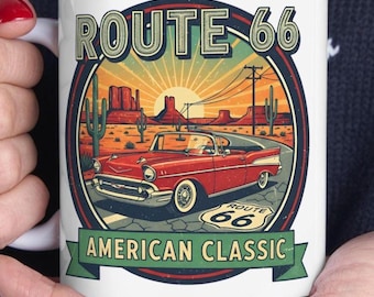 Route 66 Personalized Mug | Custom Road Trip Gift