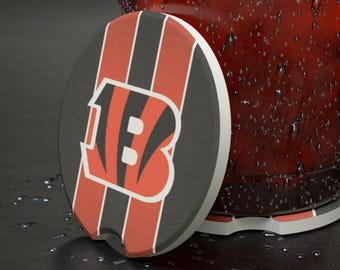 Cincinnati Bengals Soapstone Car Coaster: NFL Fan Gift