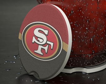 San Francisco 49ers Soapstone Car Coaster – NFL Fan Gift