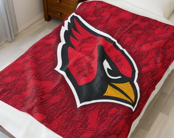 Manta de felpa de los Cardenales de Arizona: suave y decorativa