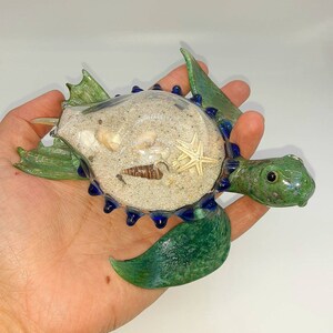 Blown Glass Green Sea Turtle image 3