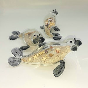 Blown Glass Seal Figurine