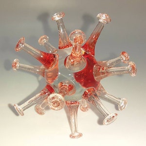 Blown Glass Corona/COVID Virus Sculpture