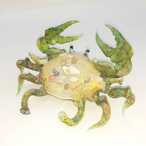Hand Blown Glass Crab