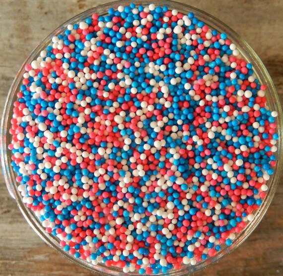Sprinkles 6 Oz Baby Shower Rainbow Edible Nonpareils Mix Etsy