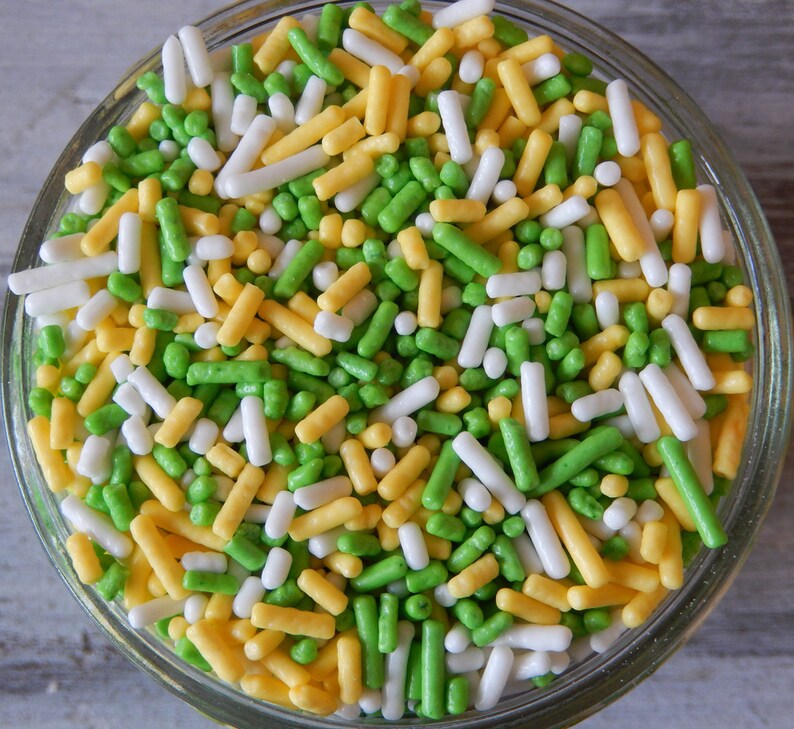 Easter and Spring Cakes and Ice Cream for your Cupcakes and Sugar Cookies Summer Daisy Jimmies Mix 6 oz Sprinkles