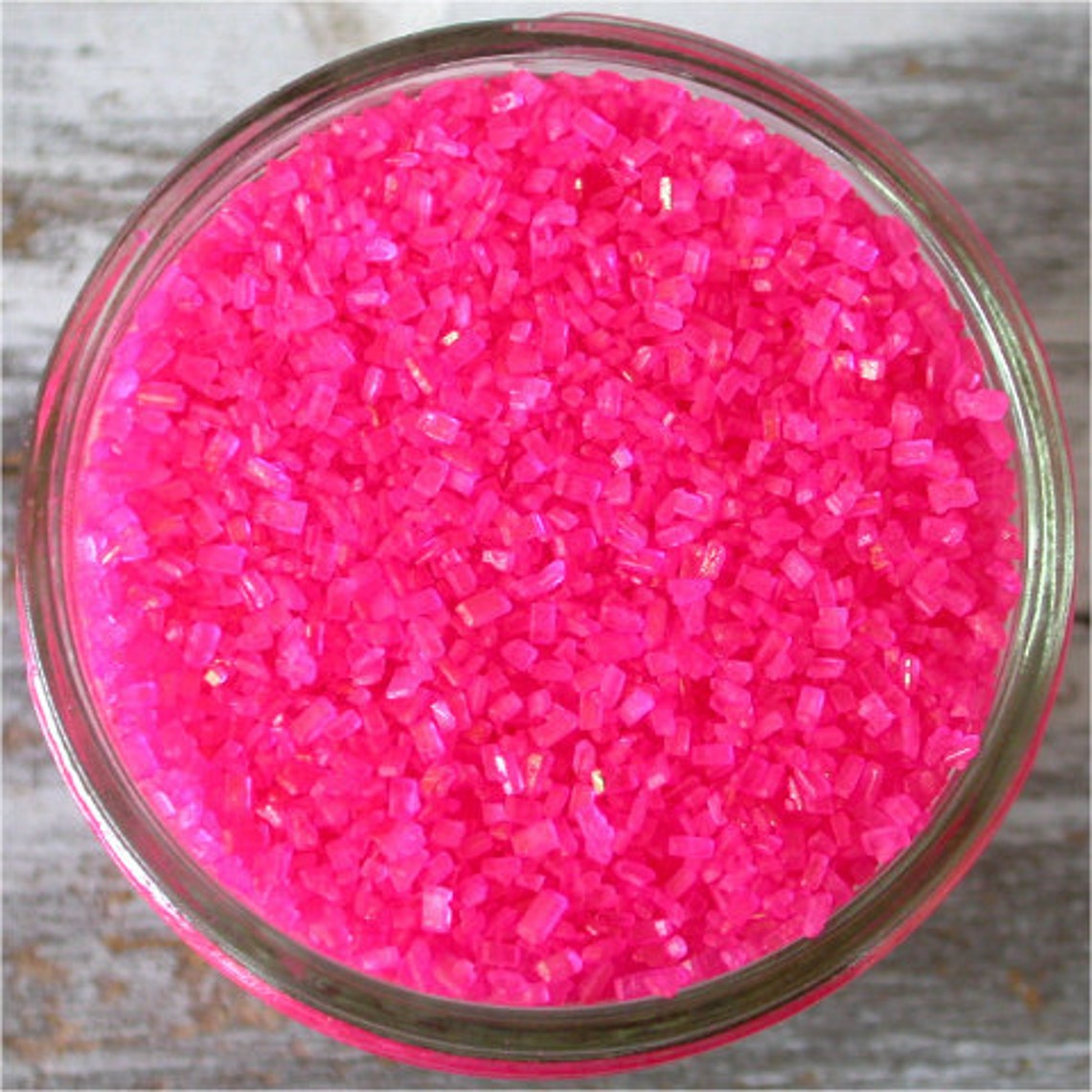 Sprinkles 6 oz Hot Pink shiny Edible Sugar Crystals for Etsy
