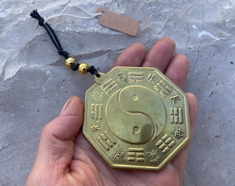 Amuleto de proteção YIN YANG BAGUA Gold Bagua Feng Shui: Casa, Negócios, Campervan