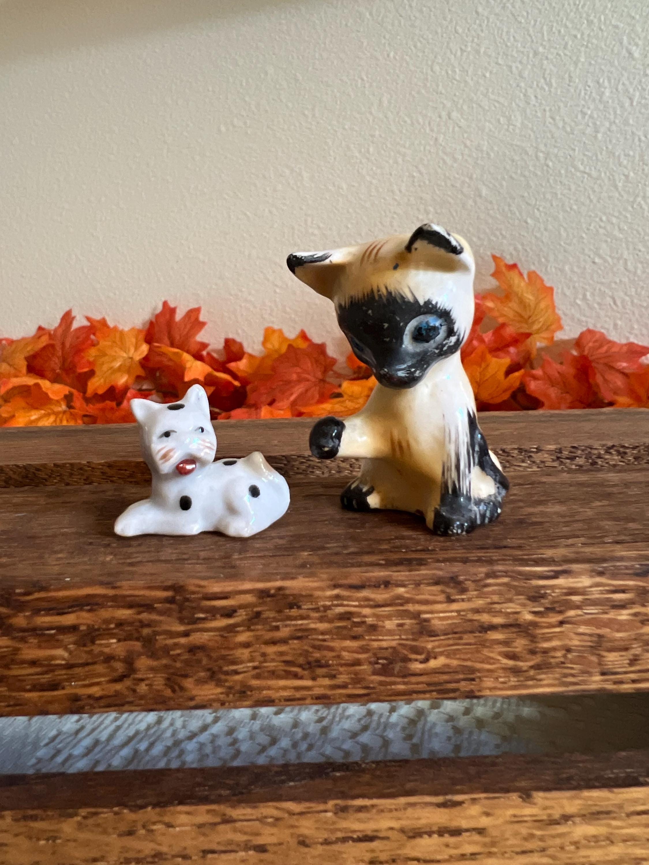 Vintage Occupied Japan Cat Figurines - Etsy