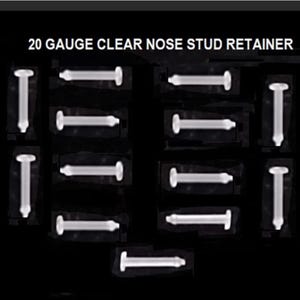 20G/18G Acrylic Nose Retainer Stud: Medical Body Jewelry