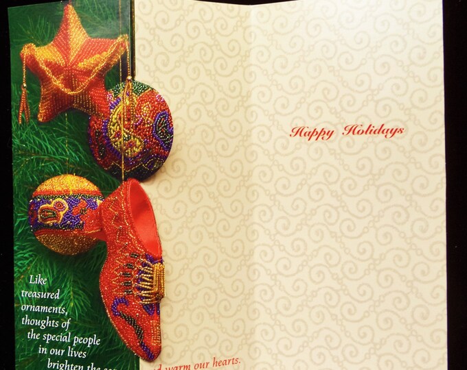 Christmas Card -Vintage Money Holder - Treasured Ornaments