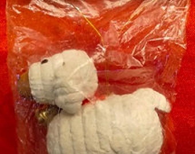 CHRISTMAS TREASURES!  Vintage Santa Mrs. Claus Salt & Pepper Shakers in Original Packaging Vintage Christmas Sheep Tree or Manger Ornament