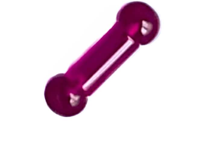 Body Jewelry Retainer Store UV Purple Tongue Barbell 16G to 000G