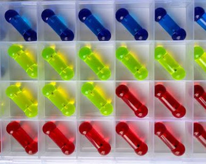 6G Tongue UV Red Barbell.  Larger Gauges, too.