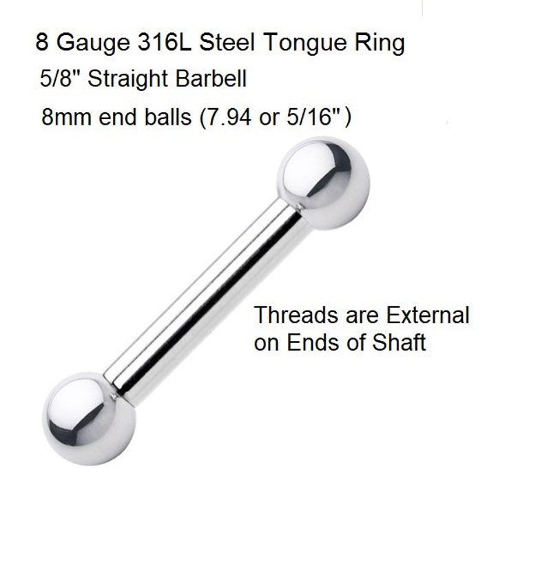 0 gauge tongue ring
