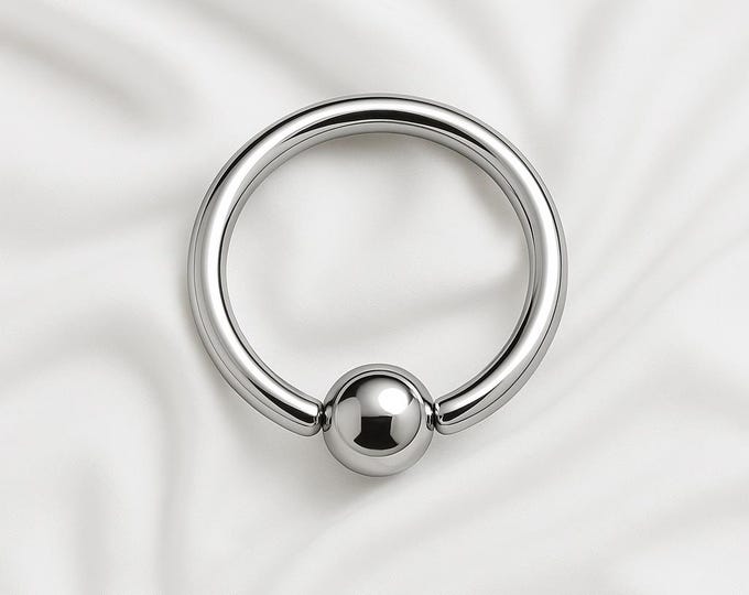16G 7/16" Pierced Captive Bead Ring 7/16" MED/SMALL Captive Bead Ring Ear Cartilage Very Small 3.97mm Bead bodyjewelryretainerstore.com