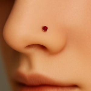 Sterling Nose Stud Swarovski Crystal