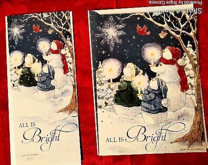 Christmas Cards 30 Card Assortment Festive Santa Snowmen Children Wreaths Ornaments Little Red Truck Candy Canes USA Printed Matching Env