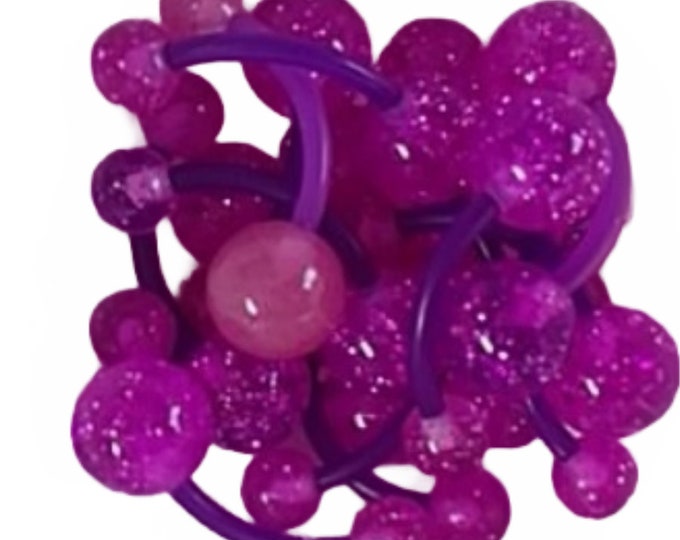 14G Belly Rings Acrylic Glitter Colorful Retainers Bent Barbell Flexible Clear Purple Blue Red Green Pink bodyjewelryretainerstore.com