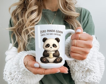 Zero Panda Given Coffee Mug - Funny Caffeine Lover Gift