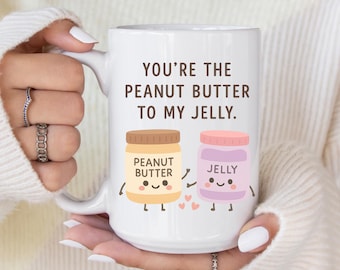 Peanut Butter Jelly Couple Mugs – Romantic Coffee Cup Set